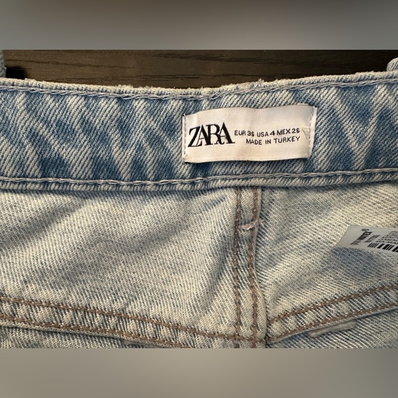 Zara Women's Light Blue Straight Leg Jeans - Picture 5 of 8